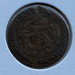 1 Cent uit 1924 van Wilhelmina, Verzenden, Koningin Wilhelmina, 1 cent, Losse munt