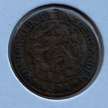 1 Cent uit 1924 van Wilhelmina beschikbaar voor biedingen