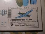 (08) Bouwplaat Messerschmidt 109 schaal 1/50, Hobby en Vrije tijd, Modelbouw | Vliegtuigen en Helikopters, Nieuw, Overige merken