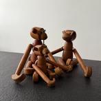 Aapjes, antiek houten speelgoed, Scandinavisch, vintage, ‘50, Antiek en Kunst, Ophalen of Verzenden