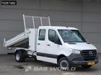 Mercedes Sprinter 514 CDI Kipper Dubbel Cabine Dubbellucht 3, Auto's, Bestelauto's, Stof, Gebruikt, Euro 6, Wit