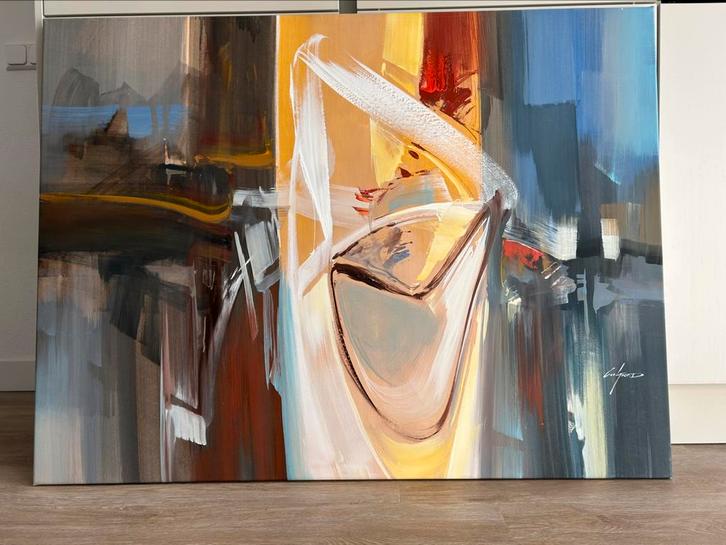 Wilfred lang schilderij, Antiek en Kunst, Kunst | Schilderijen | Abstract, Ophalen of Verzenden