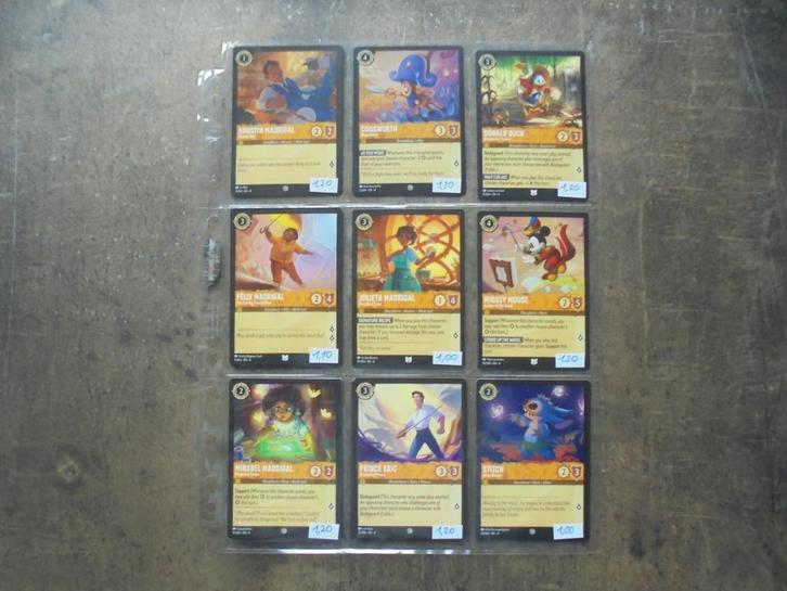 Lorcana Serie 4 Ursula's Return (zie foto's), Hobby en Vrije tijd, Verzamelkaartspellen | Overige, Nieuw, Meerdere kaarten, Ophalen of Verzenden