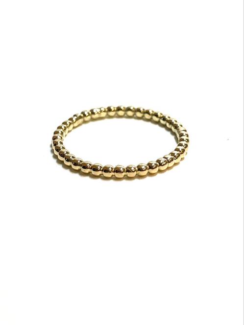 14k gouden ring, Sieraden, Tassen en Uiterlijk, Ringen, Zo goed als nieuw, Dame, 18 tot 19, Goud, Goud, Met edelsteen, Ophalen of Verzenden