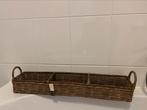 Rivièra Maison rectangular basket van rustic rattan, Ophalen of Verzenden, Gebruikt, Bruin