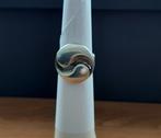 zilveren ring, ø 17 mm, Jing Jang patroon, 835 gemerkt., Gebruikt, Verzenden, 17 tot 18, Dame