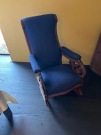 Schommelstoel, Huis en Inrichting, Stoelen, Ophalen, Hout, Gebruikt, Blauw