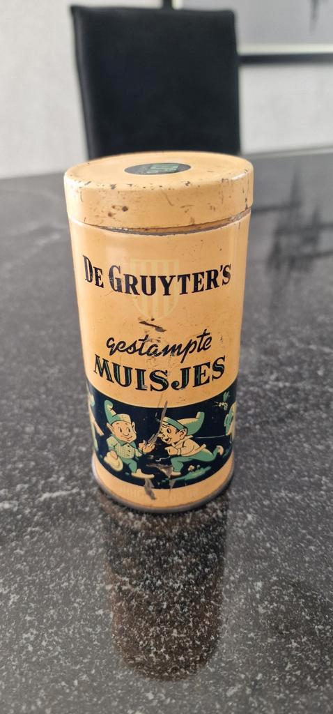 Vintage De Gruyter Busje - Gestampte Muisjes, Verzamelen, Blikken, Ophalen of Verzenden