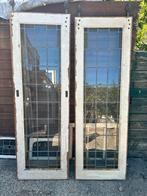 Antieke Schuifdeuren met Glas-in-lood + Bovenlichten, Ophalen