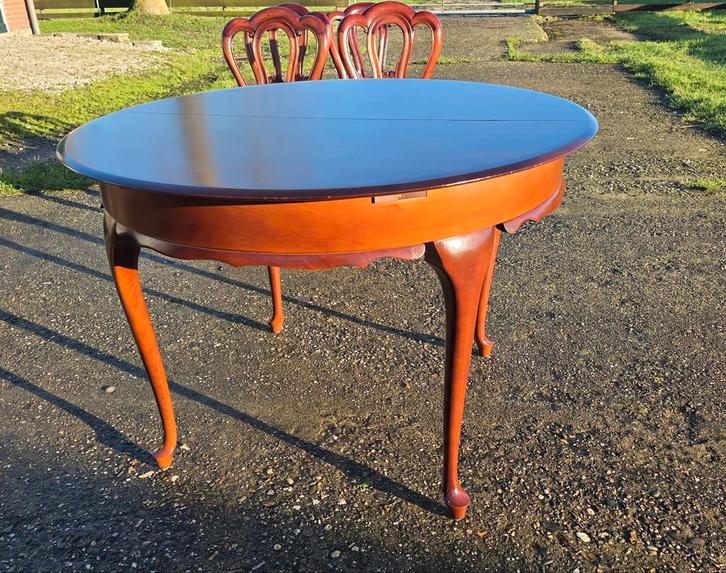 Antieke uitschuifbare eettafel, Antiek en Kunst, Antiek | Meubels | Tafels, Ophalen of Verzenden