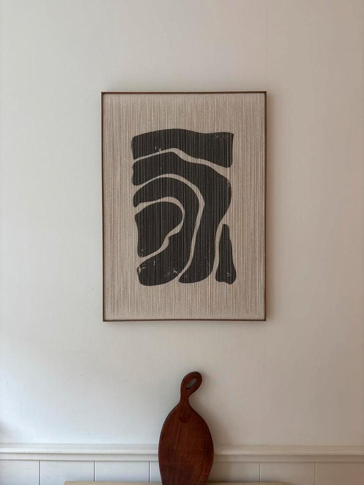 Draadkunst Schilderij met houten lijst, Huis en Inrichting, Woonaccessoires | Wanddecoraties, Nieuw, Ophalen of Verzenden