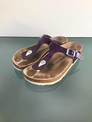 GRATIS VERZENDEN | BIRKENSTOCK Gizeh paarse slippers 38 beschikbaar voor biedingen