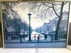 Amsterdam poster in metalen frame, Ophalen, 125 cm of meer, Zo goed als nieuw, Foto of Poster
