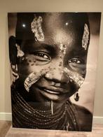 prachtige canvas foto hoogglans 130 bij 90 cm, Ophalen, Zo goed als nieuw, Schilderij, 75 cm of meer