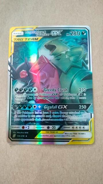 Tag team Tyranitar & megasableye beschikbaar voor biedingen
