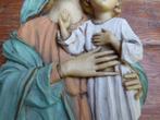 Vintage polystone wanddecoratie, Maria en Jezus, Antiek en Kunst, Ophalen of Verzenden