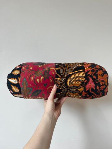 Blockprint/batik kussen, 42,5x12,5cm.Indonesie batik boho beschikbaar voor biedingen