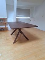 Massief noten Montis XY design tafel, 50 tot 100 cm, 150 tot 200 cm, Design, Rechthoekig