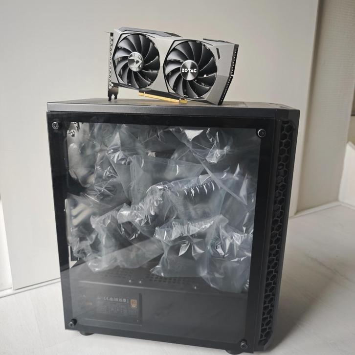 ZOTAC GAMING GeForce RTX 3060 Ti + Gaming Case + 650W PSU, Computers en Software, Videokaarten, Gebruikt, Nvidia, PCI-Express 4.0