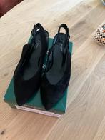 Paul Green suede slingback pumps zwart maat 7, Pumps, Zwart, Ophalen of Verzenden, Zo goed als nieuw