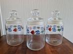 3 Boerenbont Voorraadpotten, Ophalen of Verzenden, Gebruikt