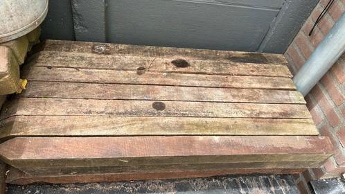 Vlonder piketpaal Paal Azobe 6x6 cm Fijnbezaagd en Gepunt, Kinderen en Baby's, Speelgoed | Buiten | Zandbakken, Zo goed als nieuw