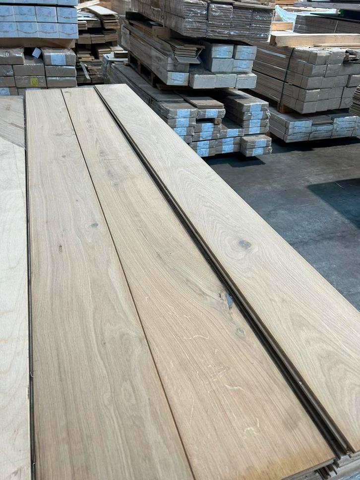 Restpartij 28m2 eiken vloer onbehandeld parket multiplank, Huis en Inrichting, Stoffering | Vloerbedekking, Zo goed als nieuw