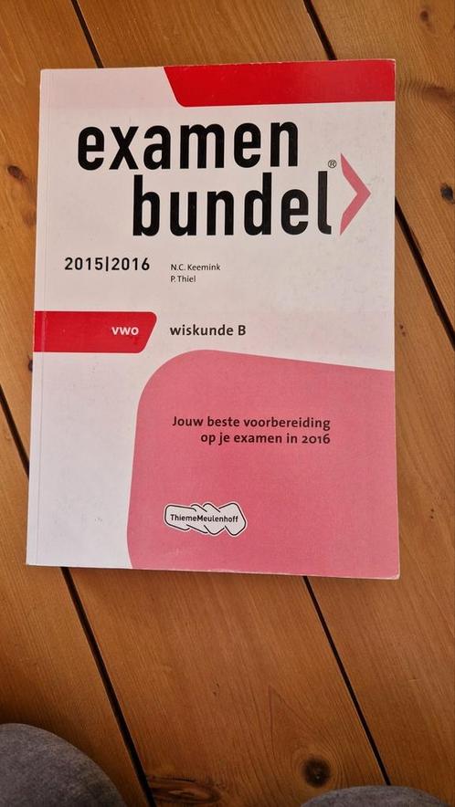 N.C. Keemink - examenbundel 2015/2016 vwo Wiskunde B, Boeken, Schoolboeken, Zo goed als nieuw, Wiskunde B, VWO, Ophalen of Verzenden