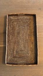 Rieten dienblad, Ophalen, Gebruikt, Rechthoekig, Overige materialen