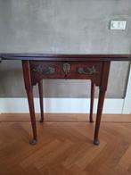 Zeer bijzonder Hollands 18e eeuws Rococo uitklap wandtafel., Ophalen