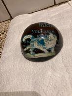 Glazen bol poes, Antiek en Kunst, Ophalen of Verzenden