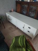 Wit teak houten tv meubel/dressoir., Huis en Inrichting, Kasten | Dressoirs, Gebruikt, Ophalen