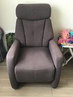 Lekkere relex stoel stof donker bruin, Minder dan 50 cm, Minder dan 75 cm, Ophalen of Verzenden, Zo goed als nieuw