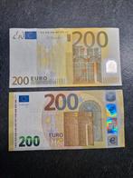 2x 200 euro biljetten (echt), Ophalen of Verzenden, Overige landen, 200 euro, Setje