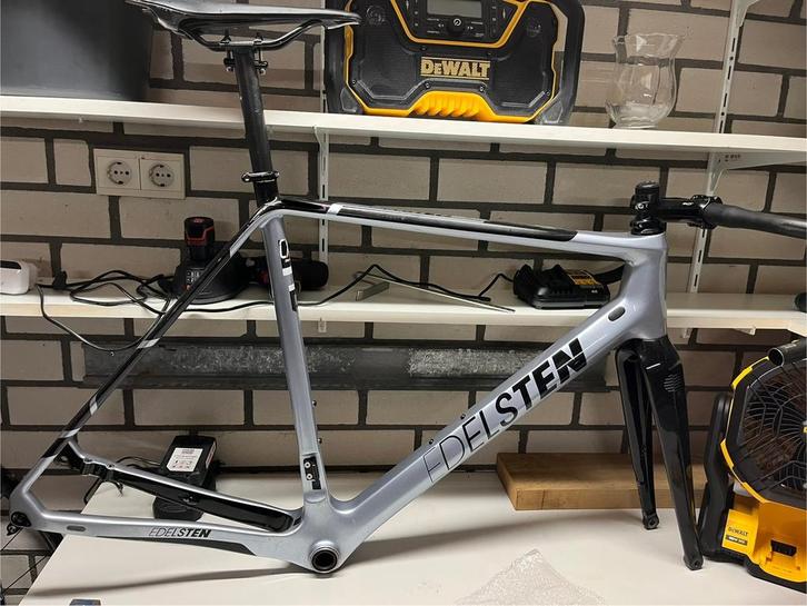 Gravelbike frameset Edelsten maat 58 carbon disc, Fietsen en Brommers, Fietsaccessoires | Fietsgereedschap, Zo goed als nieuw
