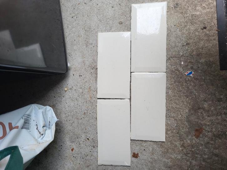 Retro tegeltjes, tasje vol, Doe-het-zelf en Verbouw, Tegels, Gebruikt, Wandtegels, Keramiek, 20 tot 40 cm, Minder dan 20 cm, Minder dan 5 m²