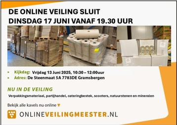 Veel verzendozen aangeboden in veiling beschikbaar voor biedingen