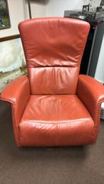 Leren fauteuils, Huis en Inrichting, Fauteuils, Ophalen of Verzenden, Zo goed als nieuw, 75 tot 100 cm, 50 tot 75 cm