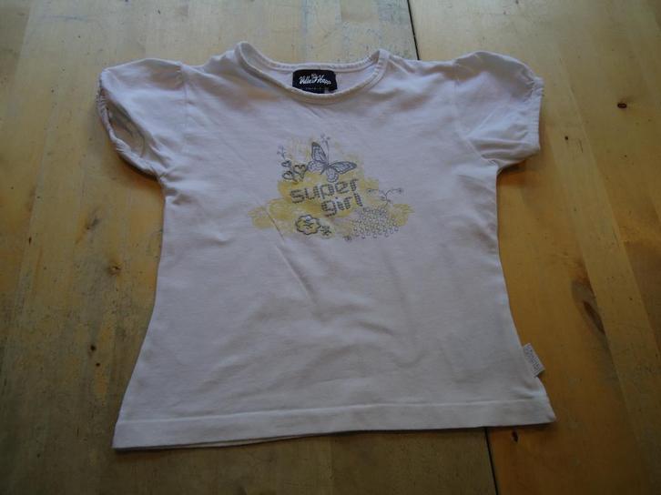 Mooi shirt t-shirt met leuke print maat 110 (E67), Kinderen en Baby's, Kinderkleding | Maat 110, Zo goed als nieuw, Meisje, Shirt of Longsleeve