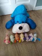 Vintage parachute stof knuffel hond met 7 kleintjes, Ophalen