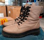 Leren Veterboots Taupe Manfield maat 39, Kleding | Dames, Schoenen, Ophalen of Verzenden, Zo goed als nieuw, Bruin