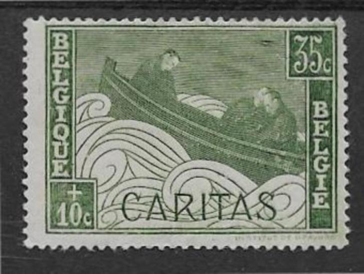 België 1927   Caritas   231   (met plakkerresten), Postzegels en Munten, Postzegels | Europa | België, Verzenden