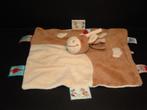 NOUKIES EZEL/PAARD KNUFFELDOEKJE VELOURS LICHTBRUIN/ROOMKLEU, Kinderen en Baby's, Speelgoed | Knuffels en Pluche, Ophalen of Verzenden
