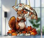 Raamhanger eekhoorn met paraplu, Tuin en Terras, Verzenden, Nieuw