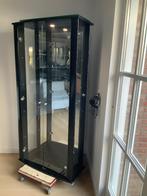 Vitrine kast zwart “groot”, Huis en Inrichting, Ophalen, Glas, 50 tot 100 cm, 150 tot 200 cm
