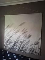 Canvas Wanddoek Rietpluimen - 120x110cm, Ophalen of Verzenden, Zo goed als nieuw