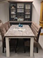 OPRUIMING Landelijke Buffetkast Fleur 164cm €1859 NU €999 10, Huis en Inrichting, Kasten | Buffetkasten, 200 cm of meer, Glas