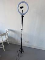 Ringlamp met statief - tripod, Ophalen, Gebruikt, Lamp of Flitsset