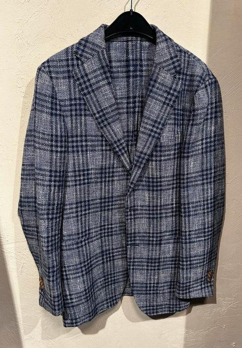Colbert van Suitsupply. Maat 48. Blauw geruit, Kleding | Heren, Kostuums en Colberts, Zo goed als nieuw, Maat 48/50 (M), Blauw