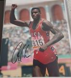 Carl Lewis handtekening gesigneerde foto 30x20cm, Ophalen of Verzenden, Zo goed als nieuw, Buitenlandse clubs, Spelerskaart